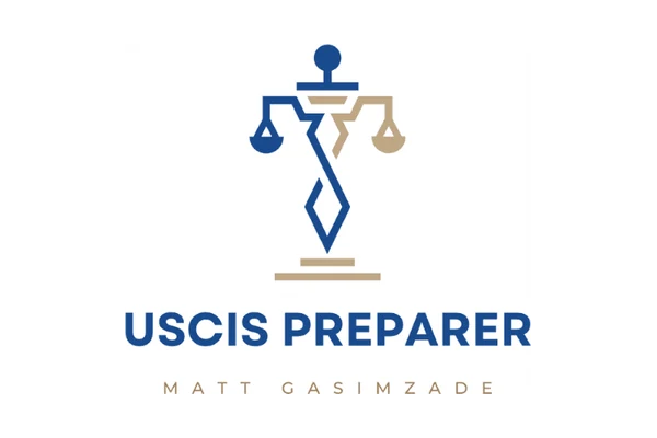 USCIS Preparer loqosu — Aghayev Group Company tərəfdaşı